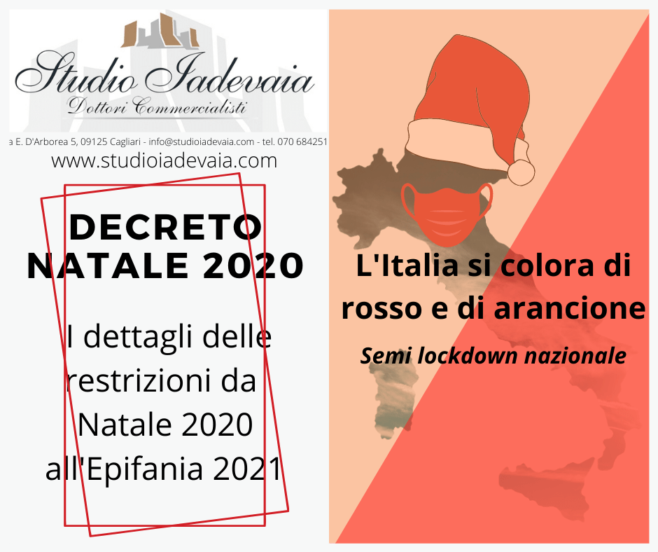 Decreto Natale 2020, l’Italia si colora di rosso e arancione